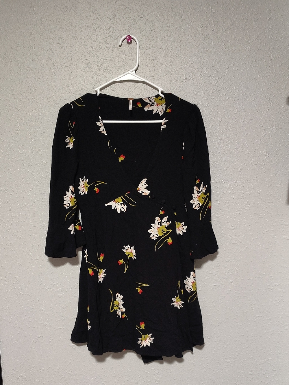 Floral V-Neck Wrap Dress